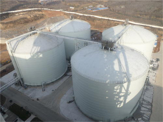 中山5000吨立式粉煤灰储存罐